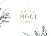 Kerstkaart 2026-2027 met 2 foto's en takjes 3