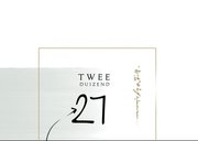 Kerstkaart 2026-2027, met foto en sterretjes in goudlook 2