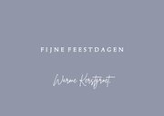 Kerstkaart 2026 blauwe dennentakken 3