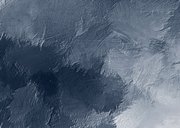 Kerstkaart 2027 goud getal met blauwe verf Achterkant