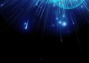 Kerstkaart blauwe kerstbal in licht 2027 Achterkant
