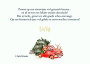 Kerstkaart boom op het dak van de auto 3