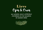 Kerstkaart dikke kerstknuffel fotocollage hartje kerstballen 3