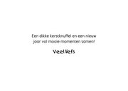 Kerstkaart - Dikke kerstknuffel 3