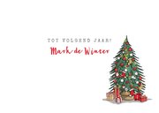 Kerstkaart DS met kerstboom 3