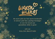 Kerstkaart eigen foto's 'Warm wishes' 3