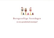 Kerstkaart Fa La La – Lieve Beertjes & Sparkly Cheer 3