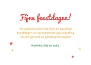 Kerstkaart fijne feestdagen eigen foto 3