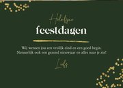 Kerstkaart foto goud confetti hartje fijne kerstdagen 2025 3