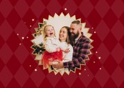 Kerstkaart foto's sterren goud fijne feestdagen fotocollage 2