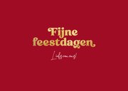 Kerstkaart fotocollage fijne feestdagen gouden sterren rood 3
