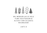 Kerstkaart geniet van de feestdagen 3