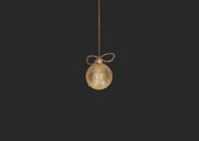 Kerstkaart gouden kerstballen 2026 colors Achterkant