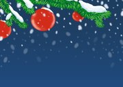 Kerstkaart kerstbal Merry Christmouse 2