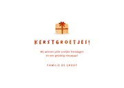 Kerstkaart kerstgezin met eigen foto's 3