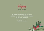 Kerstkaart kersttakjes en besjes 3