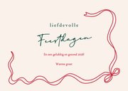 kerstkaart klassiek met ruit en strikje 3