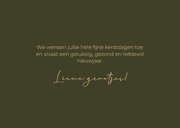 Kerstkaart letters XMAS gouden randje met eigen foto's erin 3