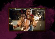 Kerstkaart lichtpuntjes kaarsen sterretjes 2027 2