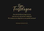 Kerstkaart liefdevol kerstknuffel hartjes foto goud 3