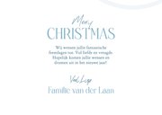 Kerstkaart met dorpje met huisjes in de sneeuw 3