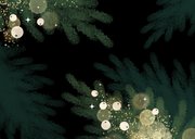 Kerstkaart met foto en gouden accenten 2