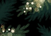 Kerstkaart met foto en gouden accenten Achterkant