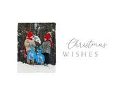 Kerstkaart met foto en merry christmas klassieke typografie 2