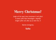 Kerstkaart met humor dear santa I want it all rood 3