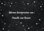 Kerstkaart met kerstballen foto's 3