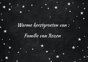 Kerstkaart met kerstballen foto's 3