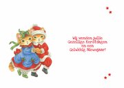 Kerstkaart Molly danst met de kerstman 3