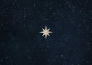 Kerstkaart sterren lichtpuntjes voor 2027 fijne feestdagen Achterkant