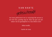 Kerstkaart the birthday boy is coming to town 3