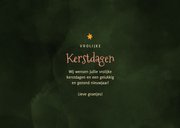 Kerstkaart vrolijke diertjes met cadeaus 2027 donkergroen  3