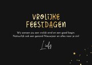 Kerstkaart vrolijke feestdagen kerstmuts bril humor 3