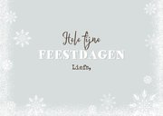 Kerstkaart winter liefde hart hot boomstam foto 3