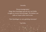 Kerstkaart winters landschap met hert 3