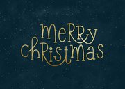 Kerstkaart zakelijk met typografie en foto's 2