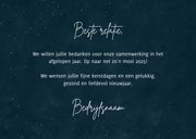 Kerstkaart zakelijk met typografie en foto's 3