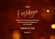 Kerstkaart zakelijk trendy 2026 kerstbal goud met logo 3