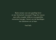 Kerstkaartje donkergroen 2027 met krans  3