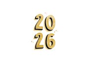 Kerstkaartje met vier foto's wit 2027 goud 2