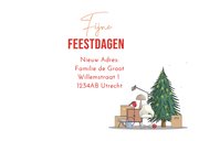 Kerstverhuiskaart HY bus met kerstboom en verhuisspullen 3