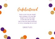 KiKa verjaardagsknuffel kaart met feestelijke confetti 3