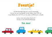 Kinderfeestje thema auto jongen confetti feestje 3