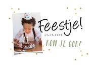 Kinderfeestje tractor goud foto feestje confetti 2