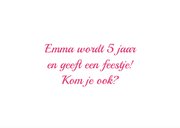 Kinderfeestje uitnodiging eenhoorn feestje 2