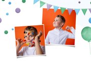 Kinderfeestje vrolijk met confetti slingers en ballonnen 2