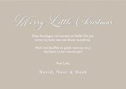 Klassiek fotokaartje merry little christmas grote foto 3
